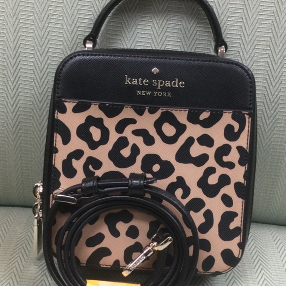 Kate Spade Crossbody Leopard Print Leather Bag - Picture 2 of 7